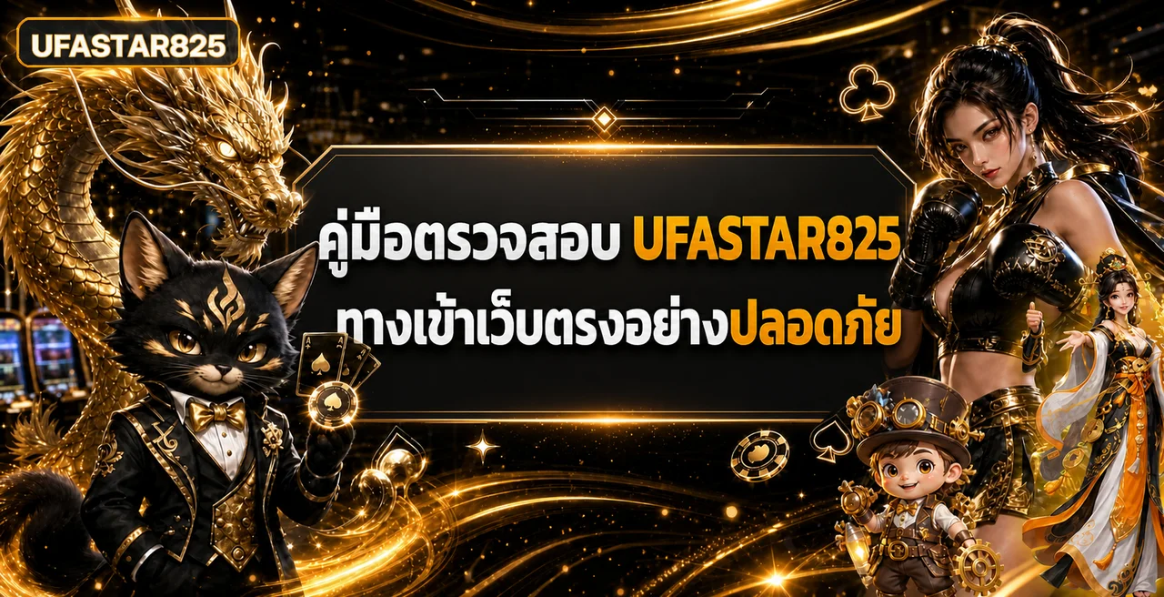 UFASTAR825 คู่มือตรวจทางเข้าเว็บตรงปลอดภัย